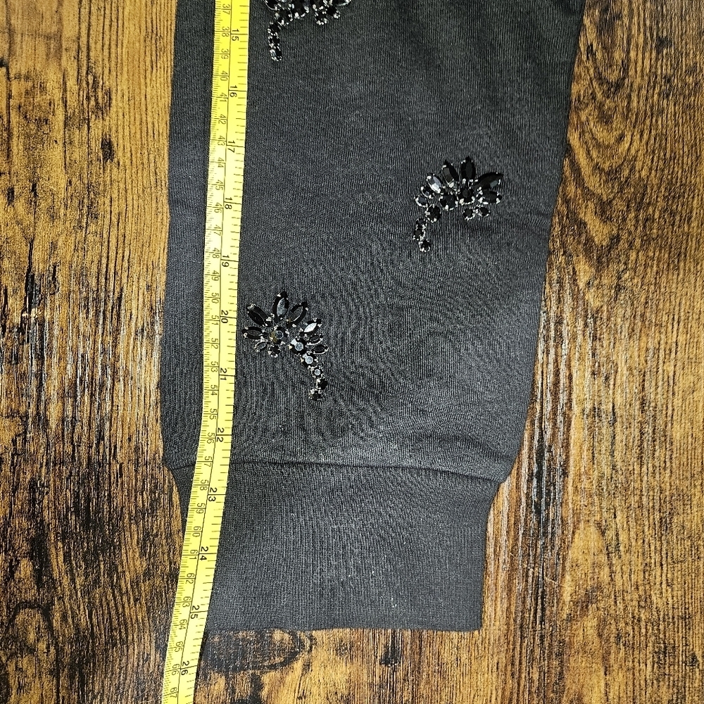 NWT Juicy Couture Embellished Joggers Medium Black - Picture 7 of 7